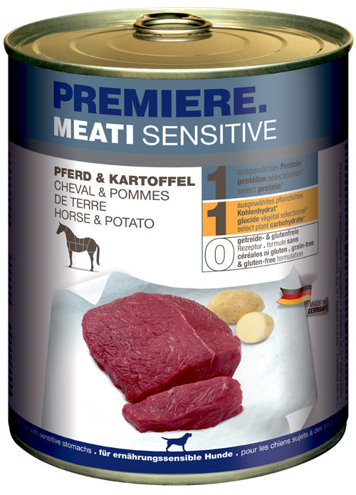Adult Meati Sensitive, dåse hest & kartoffel 800 g