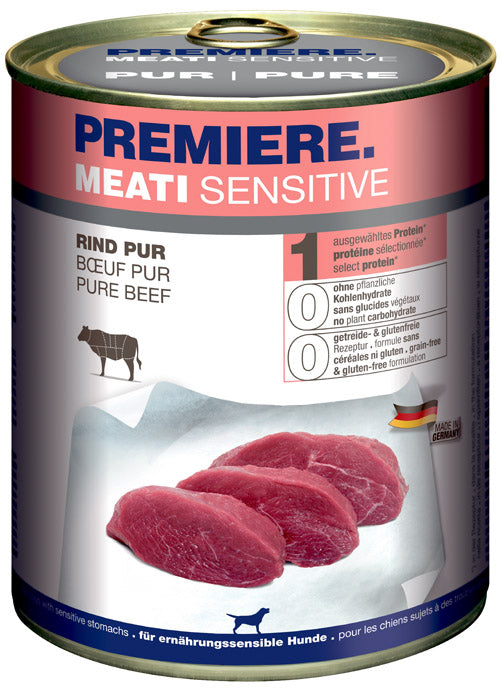 Adult Meati Sensitive, dåse Pure okse 800 g