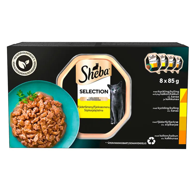 Adult Selection Sauce,menu pou 4 varianter 8x85 g - Maxi Zoo Danmark