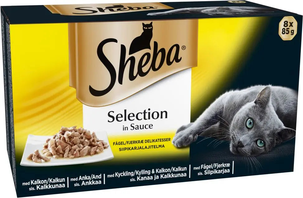 Adult Selection Sauce,menu pou 4 varianter 8x85 g - Maxi Zoo Danmark