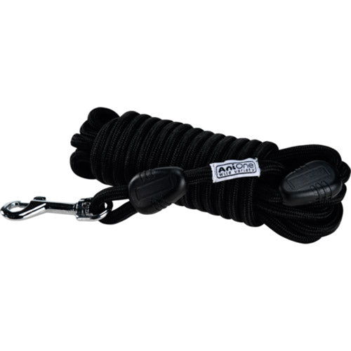 Sporline m/løkke rund 5 m sort