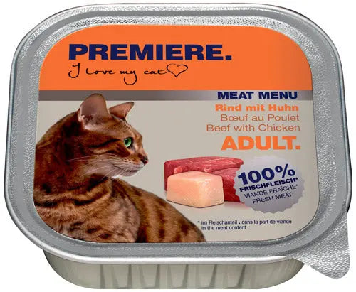 Adult Meat Menu, alu-bakke okse & kylling 100 g PREMIERE