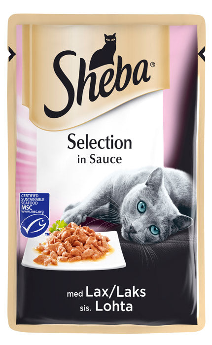 Adult Selection Sauce, pouch laks 85 g - Maxi Zoo Danmark