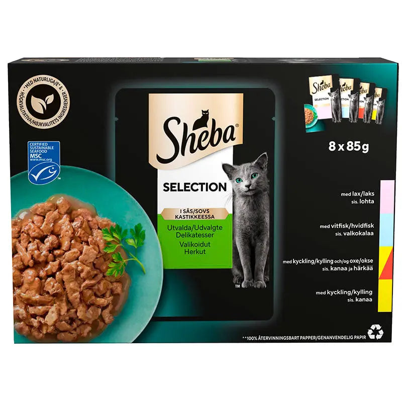 Adult Selection Sauce menu pou 4 varianter 8x85 g - Maxi Zoo Danmark