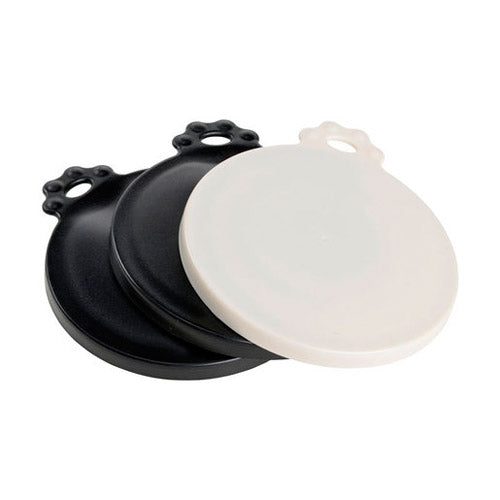Låg til dåse 3 stk/pk Ø 7,6 cm sort/hvid
