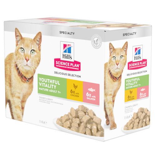 Adult Youthful Vitality, menu laks & kylling 12x85 g