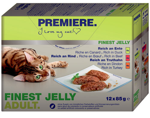 Adult Finest Jelly, menuboks 3 varianter 12x85 g