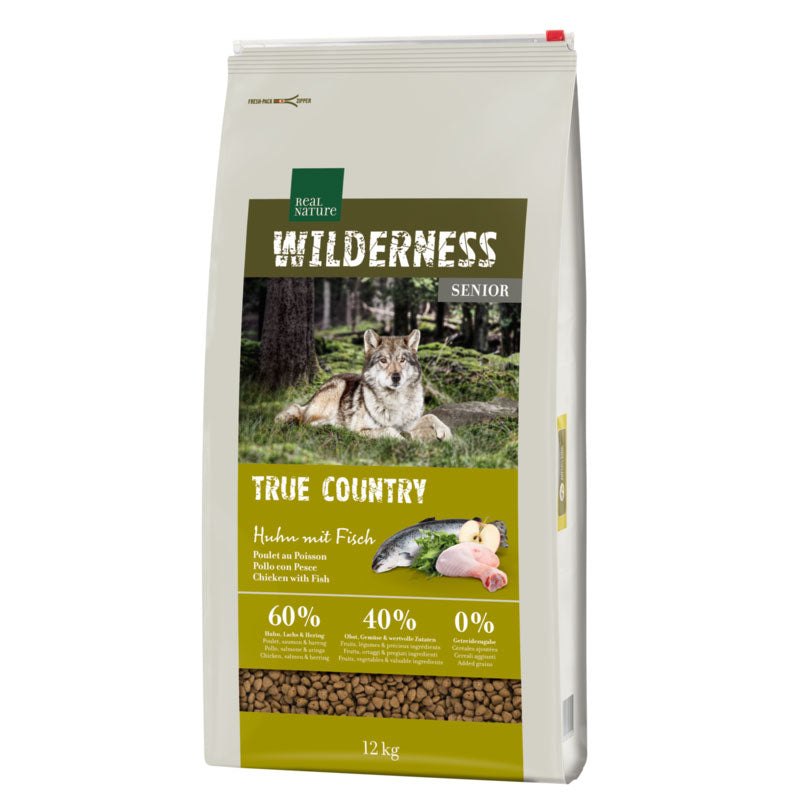 Senior Wilderness True Country kylling, laks & sild 12 kg