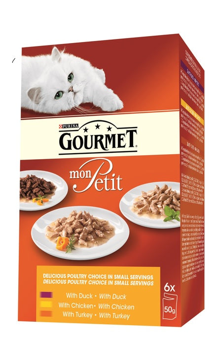 Adult, menuboks pouch kylling 3 varianter 6x50 g