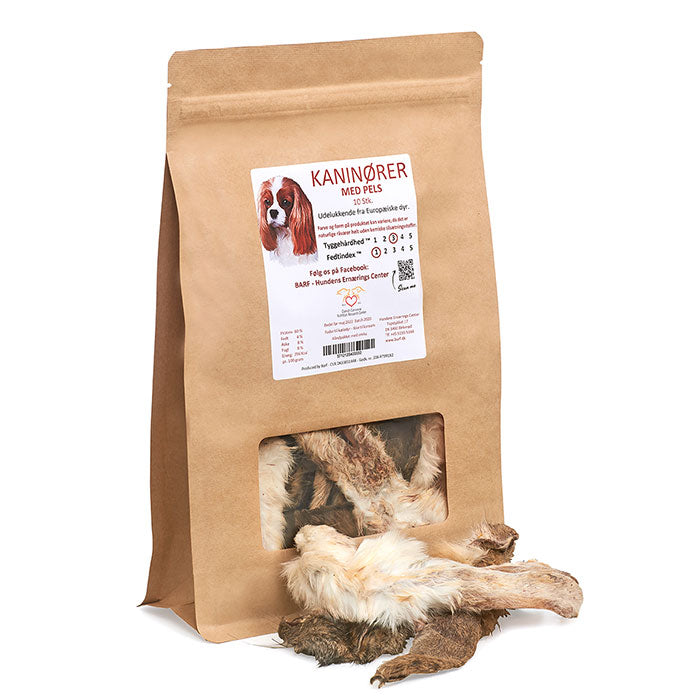 Kaninører med pels Godbid 10 stk 100 g