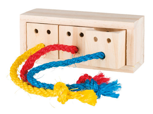 Træcube til snacks 16 x 6 x 7 cm