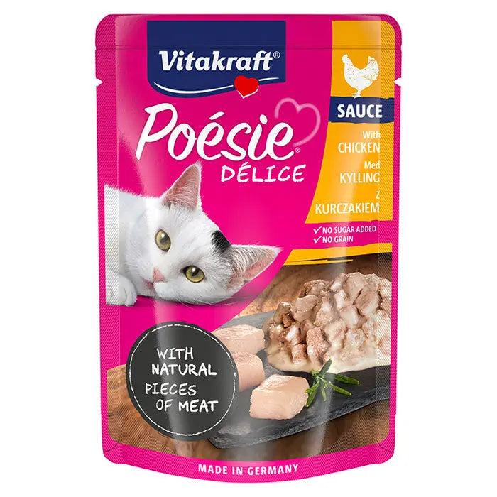 Adult Poésie Délice Sauce, pouch kyllingefilet 85 g - Maxi Zoo Danmark