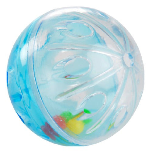 Kattelegetøj rasslebold 4 stk/pk 5 cm ass farve