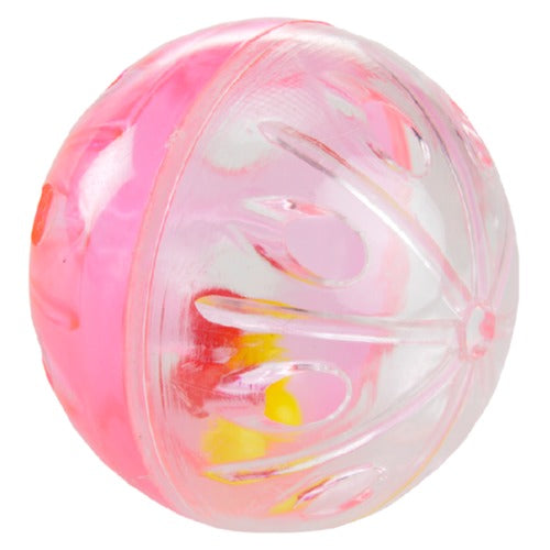 Kattelegetøj rasslebold 4 stk/pk 5 cm ass farve