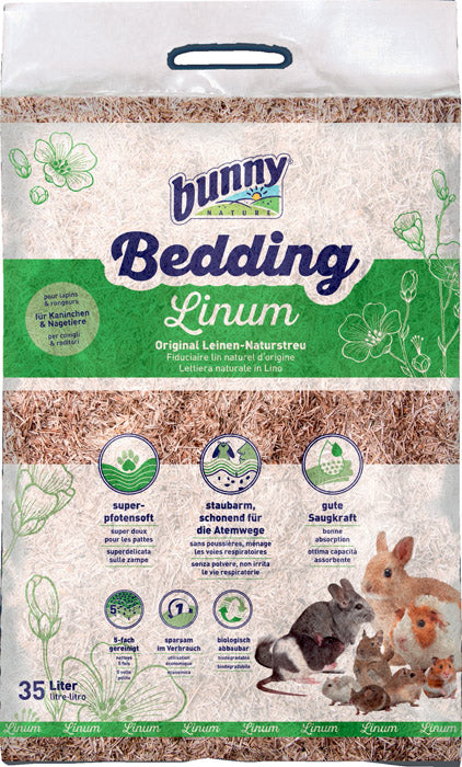 Hør naturstrøelse 35 L