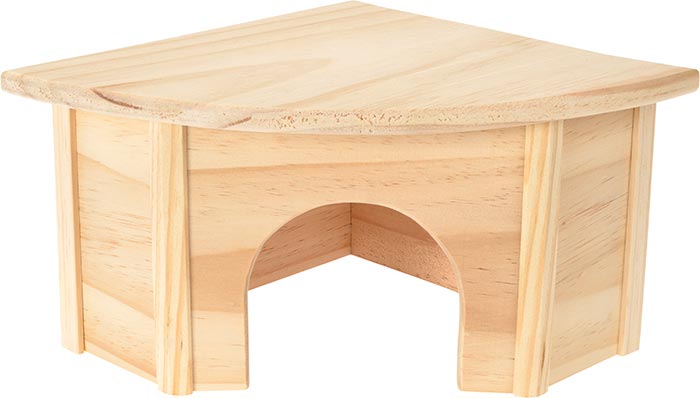 Hjørnetræhus Jule 30x30x18 cm