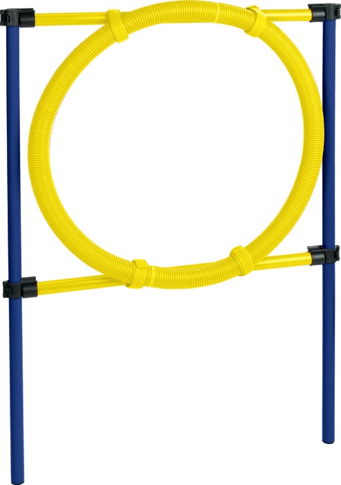 Agility-ring ca. 75x117 cm blå/gul
