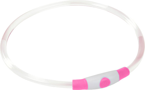 Lyshalsbånd Illuminated 65 cm pink