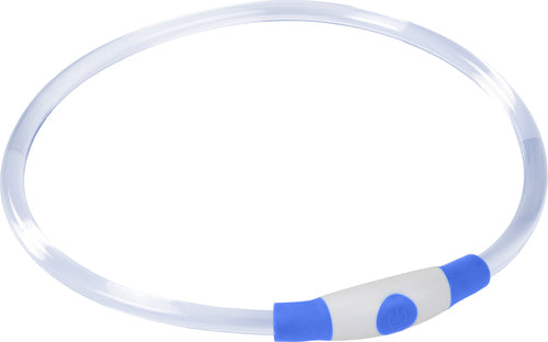 Lyshalsbånd Illuminated 65 cm blå