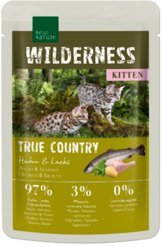 Kitten Wild. True Country, pou kylling & laks 85 g
