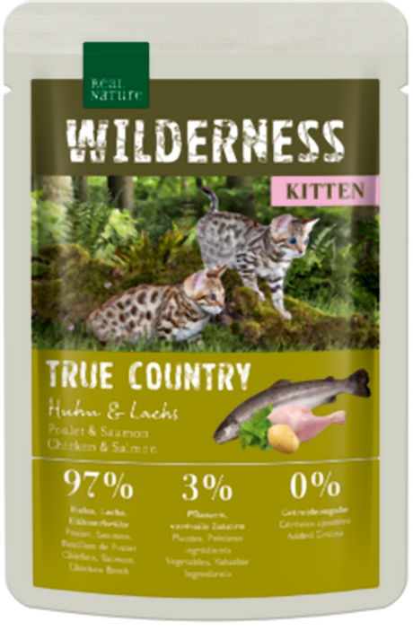 Kitten Wild. True Country, pou kylling & laks 85 g
