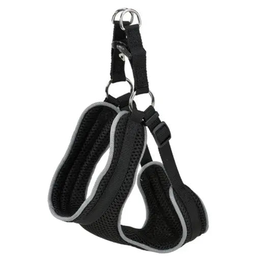 Sikkerhedssele Mesh til bil L 61x71-91 cm grå - Maxi Zoo Danmark