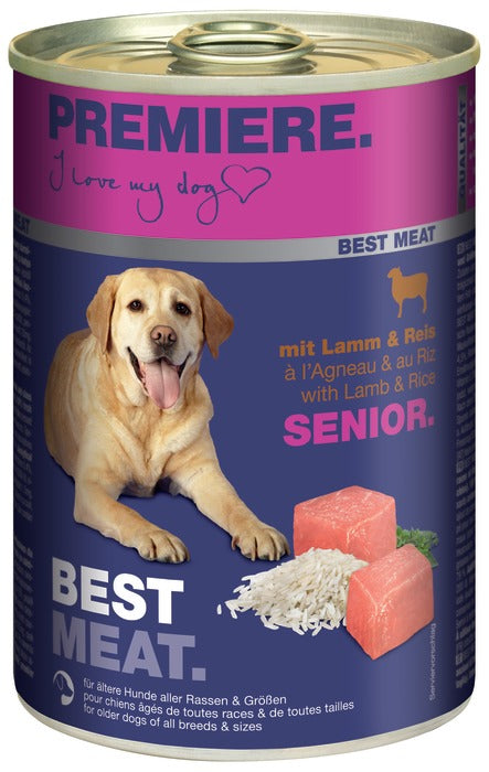 Senior Best Meat, dåse lam & ris 400 g