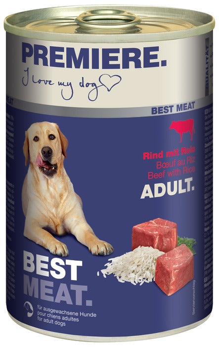 Adult Best Meat, dåse okse & ris 400 g