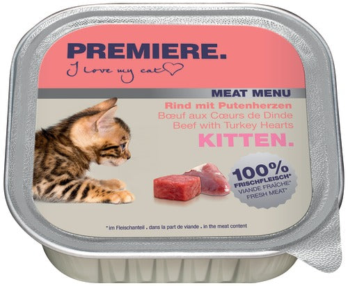 Kitten Meat Menu, alu okse & kalkunhjerte 100 g
