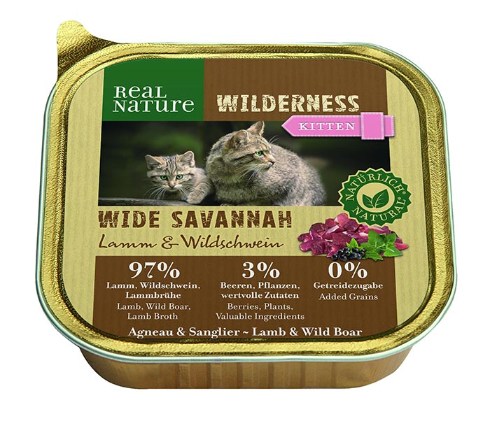 Kitten Wild. Wide Savannah alu lam & vildsvin 100 g