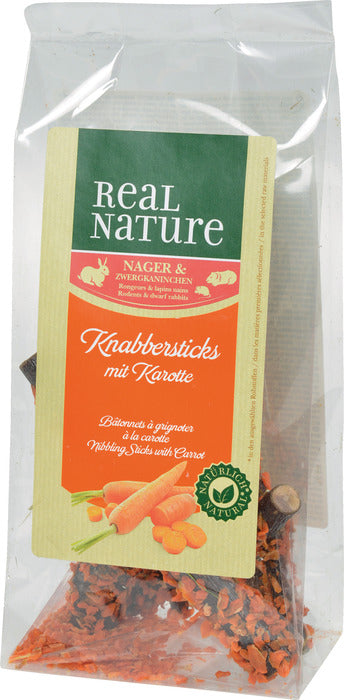 Gnaver og dværgkaniner sticks gulerødder 75 g