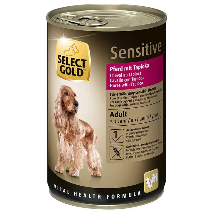 Adult Sensitive, dåse hest Tapioka 400 g - Maxi Zoo Danmark