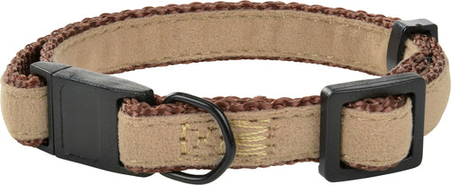Kattehalsbånd Fløjl 19-30 cm brun
