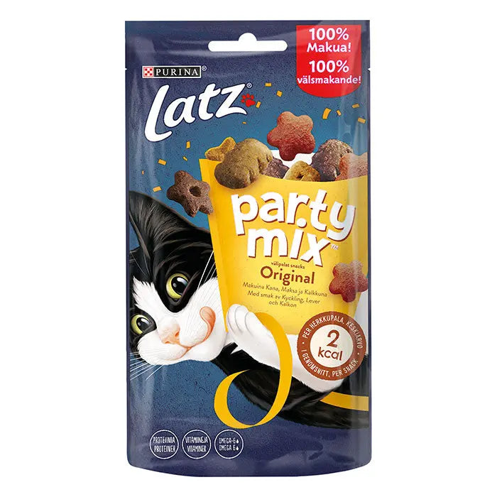 Party Mix Original Mix kylling, lever & kalkun 60 g LATZ