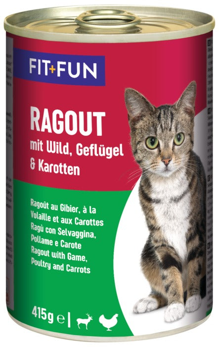 Adult ragout, dåse vildt og fjerkræ 415 g