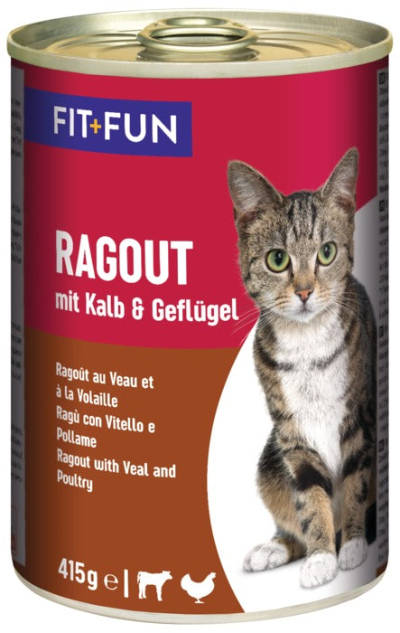 Adult ragout, dåse kalv og kylling 415 g
