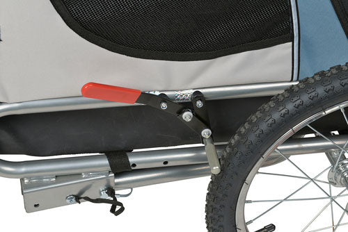 Cykeltrailer op til 30 kg grå/blå