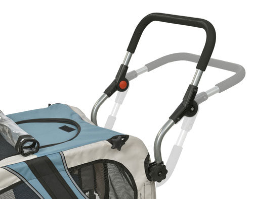Cykeltrailer op til 30 kg grå/blå