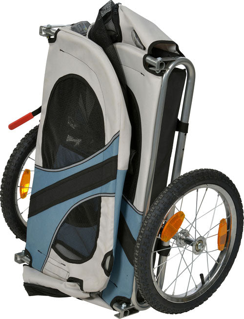 Cykeltrailer op til 30 kg grå/blå