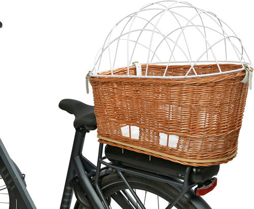 Cykelkurv m/gitter Back op til 8 kg 56x44x36 cm piletræ