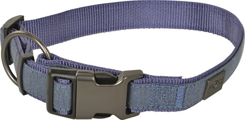 Nylonhalsbånd Fashion medium blå