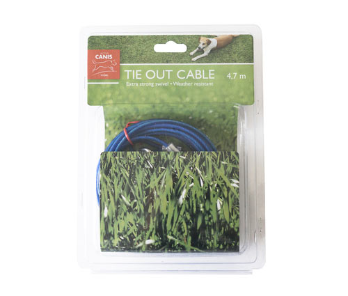 Tøjreline m/springfjeder 4,7 m