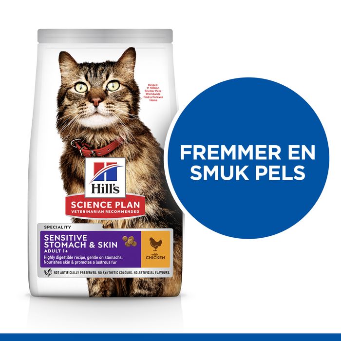 Adult Sen.Stomach & Skin kylling 1,5 kg