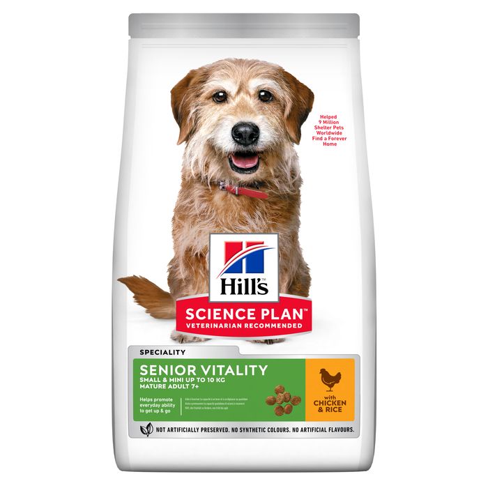 Senior Vitality Small & Mini kylling 1,5 kg