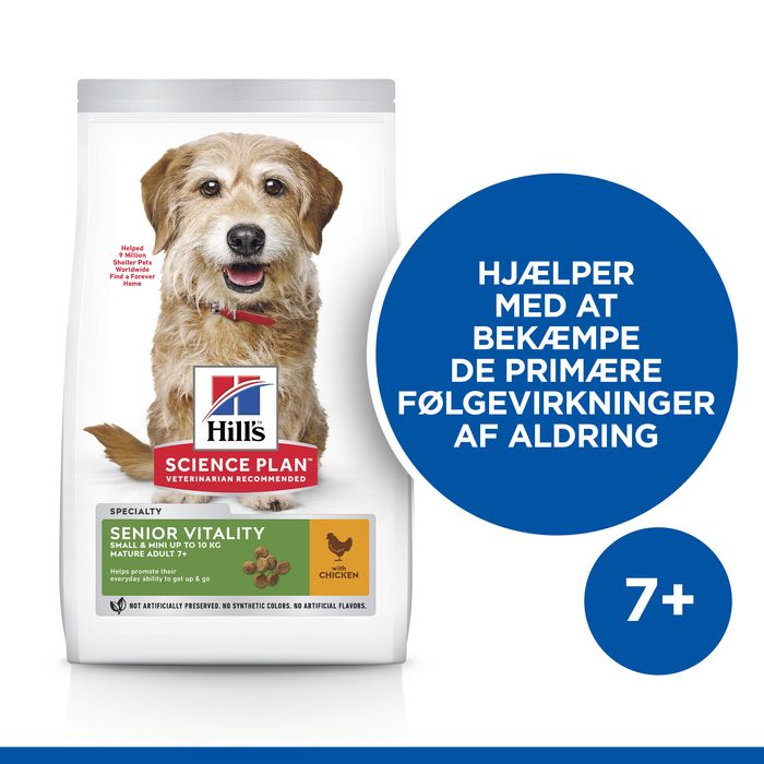 Senior Vitality Small & Mini kylling 1,5 kg