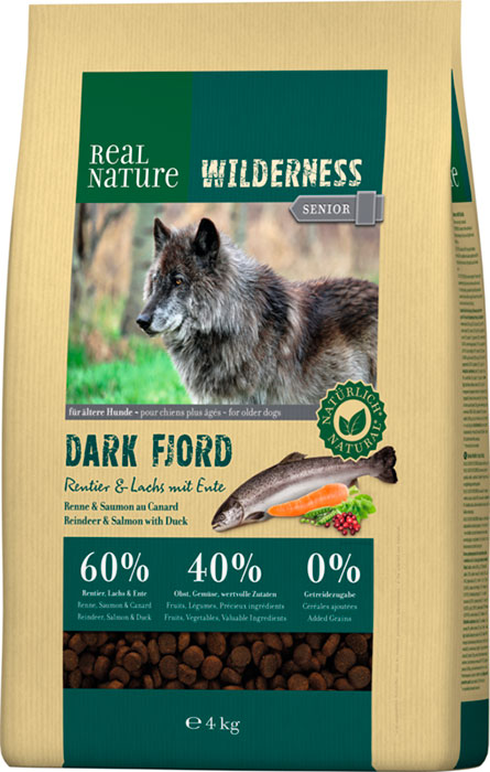Senior Wilderness Dark Fjord kronhjort og laks 12 kg