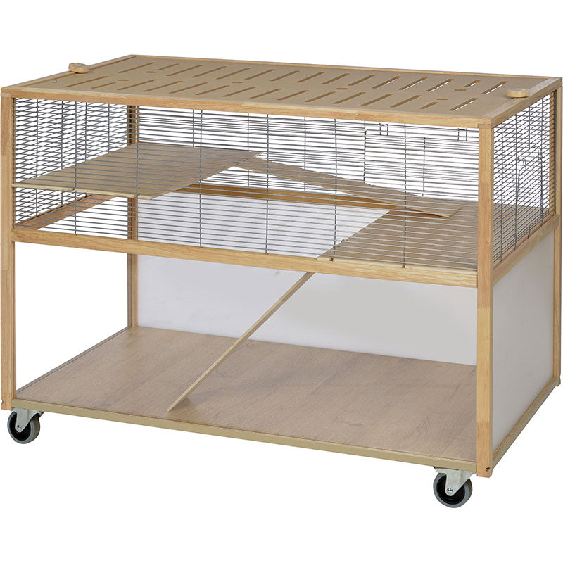 Gnaverbur Deluxe m/hjul 105x69x60 cm 27,8 kg - Maxi Zoo Danmark