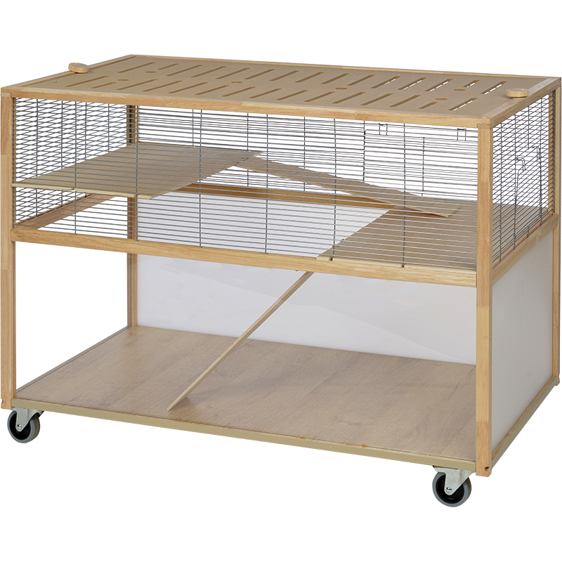 Gnaverbur Deluxe m/hjul 105x69x60 cm 27,8 kg - Maxi Zoo Danmark