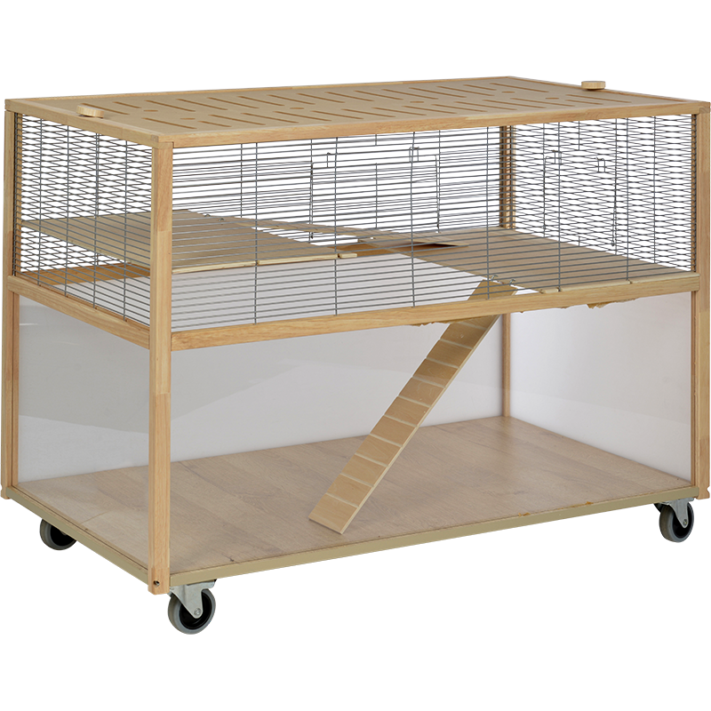 Gnaverbur Deluxe m/hjul 105x69x60 cm 27,8 kg - Maxi Zoo Danmark