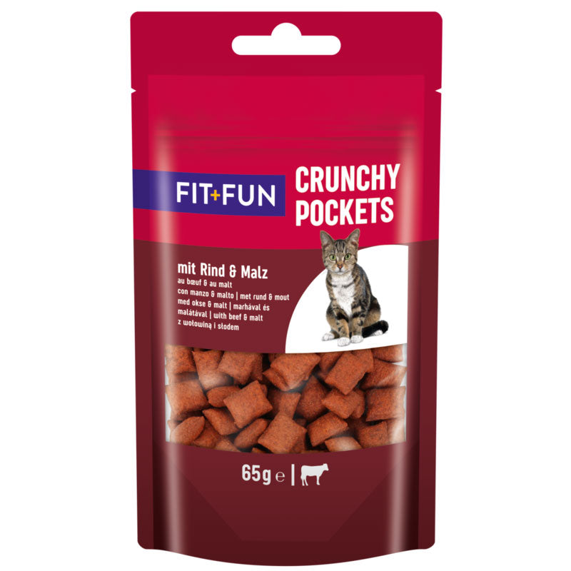 Godbidder Crunchy Pocket okse, malt 65 g